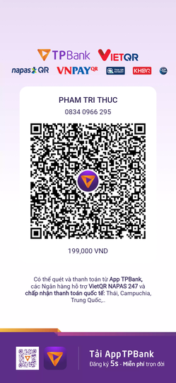 QR chuyển khoản donate CarView